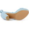 imageAllegra K Womens Lace Up Platform Block Heel SandalsSky Blue