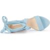 imageAllegra K Womens Lace Up Platform Block Heel SandalsSky Blue