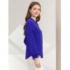imageAllegra K Womens Long Sleeve Blouse Ruffle Peter Pan Collar Button Down Vintage Dressy BlousesBlue
