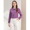imageAllegra K Womens Long Sleeve Blouse Ruffle Peter Pan Collar Button Down Vintage Dressy BlousesLight Purple