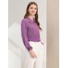 imageAllegra K Womens Long Sleeve Blouse Ruffle Peter Pan Collar Button Down Vintage Dressy BlousesLight Purple