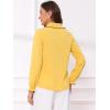 imageAllegra K Womens Long Sleeve Blouse Ruffle Peter Pan Collar Button Down Vintage Dressy BlousesYellow