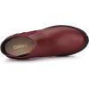 imageAllegra K Womens Lug Sole Chunky Heel Chelsea Ankle BootsBurgundy