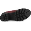 imageAllegra K Womens Lug Sole Chunky Heel Chelsea Ankle BootsBurgundy