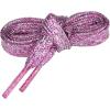 imageAllegra K Womens Metallic Glitter Sparkling Shoe Laces Flat Colorful Shoelaces for Sneakers 1 PairRose Red  Silver