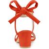 imageAllegra K Womens Open Toe Ankle Tie Back Block Heels SandalsOrange