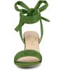 imageAllegra K Womens Open Toe Ankle Tie Back Block Heels SandalsSage Green