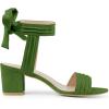 imageAllegra K Womens Open Toe Ankle Tie Back Block Heels SandalsSage Green