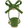 imageAllegra K Womens Open Toe Ankle Tie Back Block Heels SandalsSage Green