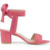 imageAllegra K Womens Open Toe Ankle Tie Back Block Heels SandalsWatermelon Red