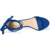imageAllegra K Womens Open Toe Kitten Heel Lace Up Dress Royal Blue Sandals 10 M US