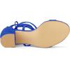 imageAllegra K Womens Open Toe Lace Up Mid Chunky Heeled SandalsRoyal Blue