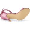 imageAllegra K Womens Open Toe Lace Up Stiletto Heels SandalsPink