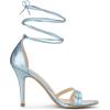 imageAllegra K Womens Open Toe Lace Up Stiletto Heels SandalsSky Blue
