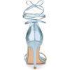 imageAllegra K Womens Open Toe Lace Up Stiletto Heels SandalsSky Blue