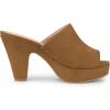 imageAllegra K Womens Open Toe Platform Chunky Heel Slides SandalsBrown