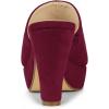 imageAllegra K Womens Open Toe Platform Chunky Heel Slides SandalsBurgundy