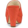imageAllegra K Womens Open Toe Platform Chunky Heel Slides SandalsCoral Orange