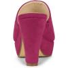 imageAllegra K Womens Open Toe Platform Chunky Heel Slides SandalsHot Pink