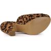 imageAllegra K Womens Open Toe Platform Chunky Heel Slides SandalsLeopard