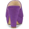 imageAllegra K Womens Open Toe Platform Chunky Heel Slides SandalsPurple