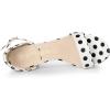 imageAllegra K Womens Open Toe Printed Ankle Strap Chunky High Heel SandalsWhite