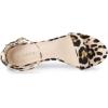 imageAllegra K Womens Open Toe Printed Ankle Strap Chunky High Heel SandalsWhite Leopard