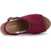 imageAllegra K Womens Open Toe Slingback Platform Chunky Heels SandalsBurgundy