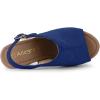 imageAllegra K Womens Open Toe Slingback Platform Chunky Heels SandalsDark Blue