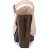 imageAllegra K Womens Open Toe Slingback Platform Chunky Heels SandalsDust Pink
