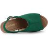 imageAllegra K Womens Open Toe Slingback Platform Chunky Heels SandalsGreen
