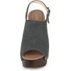 imageAllegra K Womens Open Toe Slingback Platform Chunky Heels SandalsGrey