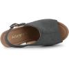 imageAllegra K Womens Open Toe Slingback Platform Chunky Heels SandalsGrey