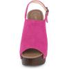 imageAllegra K Womens Open Toe Slingback Platform Chunky Heels SandalsHot Pink
