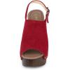 imageAllegra K Womens Open Toe Slingback Platform Chunky Heels SandalsRed