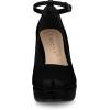 imageAllegra K Womens Platform Ankle Strap Chunky Heel Mary Janes PumpsBlack