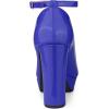 imageAllegra K Womens Platform Ankle Strap Chunky Heel Mary Janes PumpsBlue
