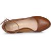 imageAllegra K Womens Platform Ankle Strap Chunky Heel Mary Janes PumpsBrown