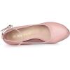 imageAllegra K Womens Platform Ankle Strap Chunky Heel Mary Janes PumpsPink