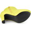 imageAllegra K Womens Platform Chunky Heel Ankle BootsLight Yellow