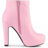 imageAllegra K Womens Platform Chunky Heel Ankle BootsPink