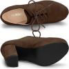 imageAllegra K Womens Platform Chunky Heel Lace Up BootiesDark Brown