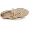 imageAllegra K Womens Platform Chunky Heel Lace Up BootiesKhaki