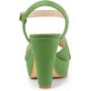 imageAllegra K Womens Platform Chunky Heels Slingback SandalsOlive Green