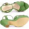 imageAllegra K Womens Platform Chunky Heels Slingback SandalsOlive Green
