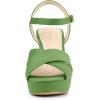 imageAllegra K Womens Platform Chunky Heels Slingback SandalsOlive Green