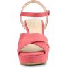 imageAllegra K Womens Platform Chunky Heels Slingback SandalsWatermelon Red