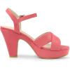 imageAllegra K Womens Platform Chunky Heels Slingback SandalsWatermelon Red