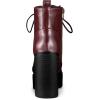 imageAllegra K Womens Platform Chunky High Heel Lace Up Combat BootsBurgundy