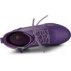 imageAllegra K Womens Platform Chunky High Heel Lace Up Combat BootsPurple